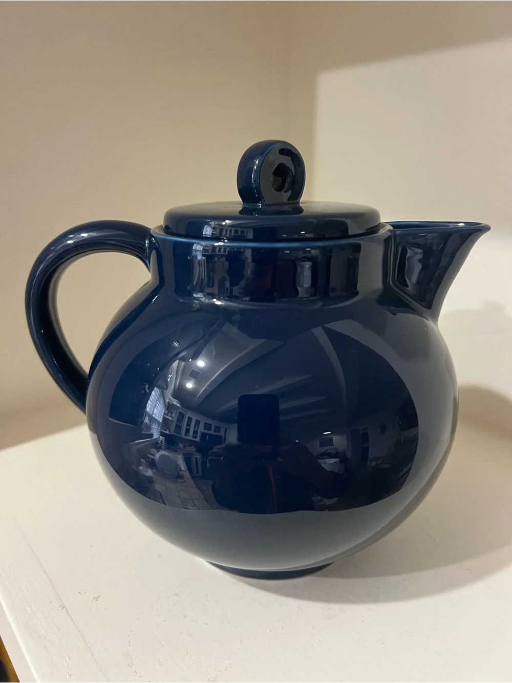 Vintage IKEA cobalt blue teapot. Perfect unused condition.6 cup capacity.